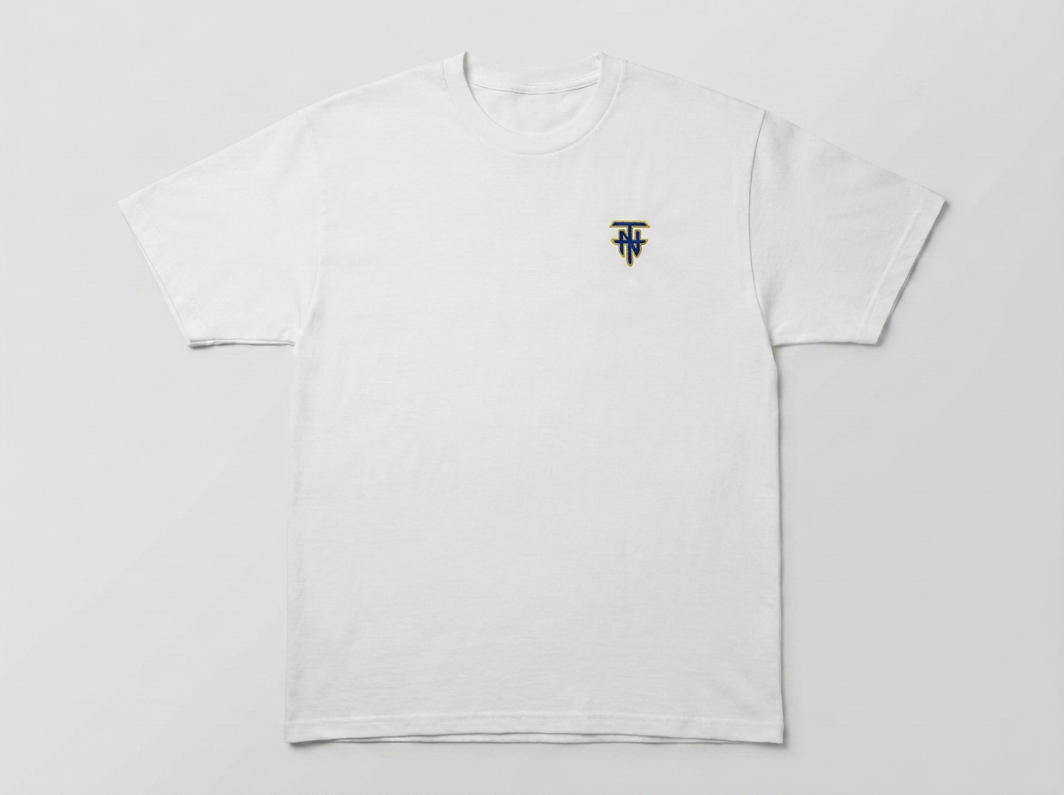 EMBROIDERED LOGO TEE