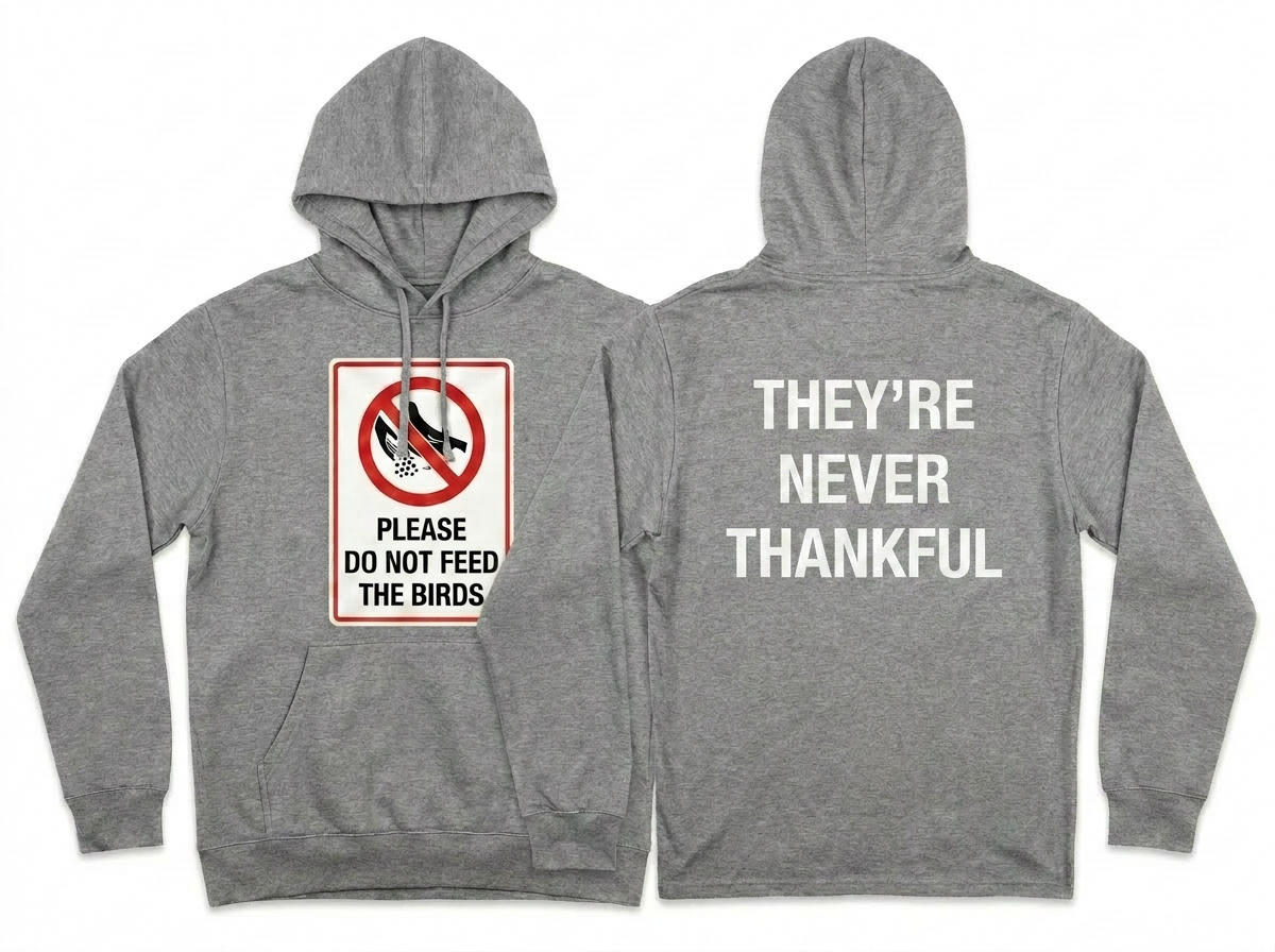 THEY’RE NEVER THANKFUL *BIRDS* HOODIE