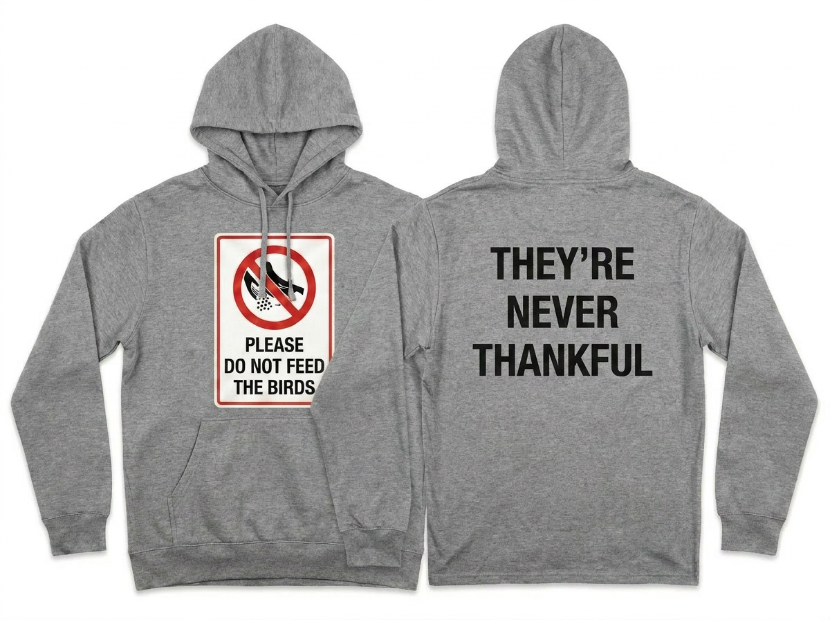 THEY’RE NEVER THANKFUL *BIRDS* HOODIE