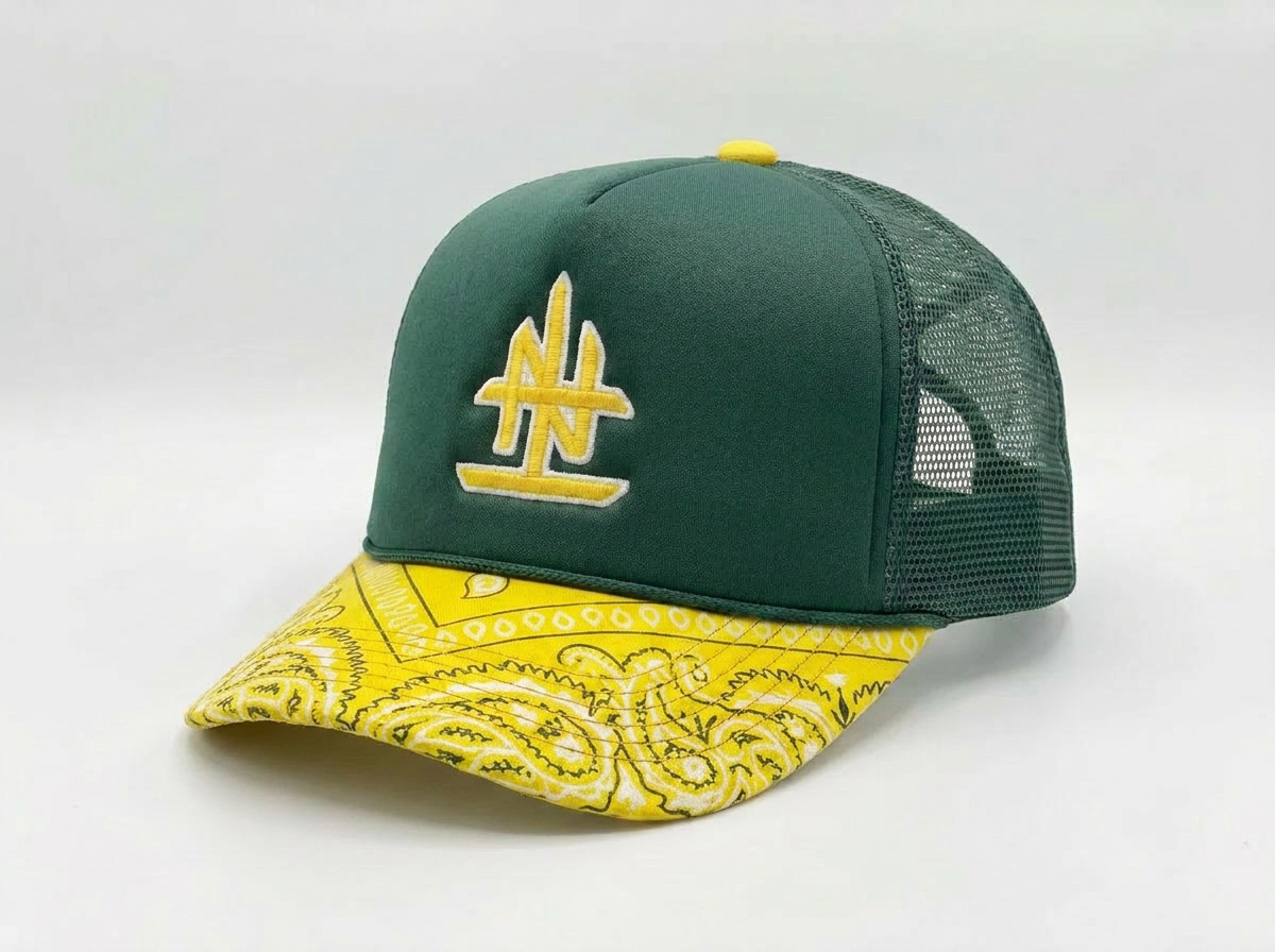 UPSIDE DOWN LOGO TRUCKER HAT
