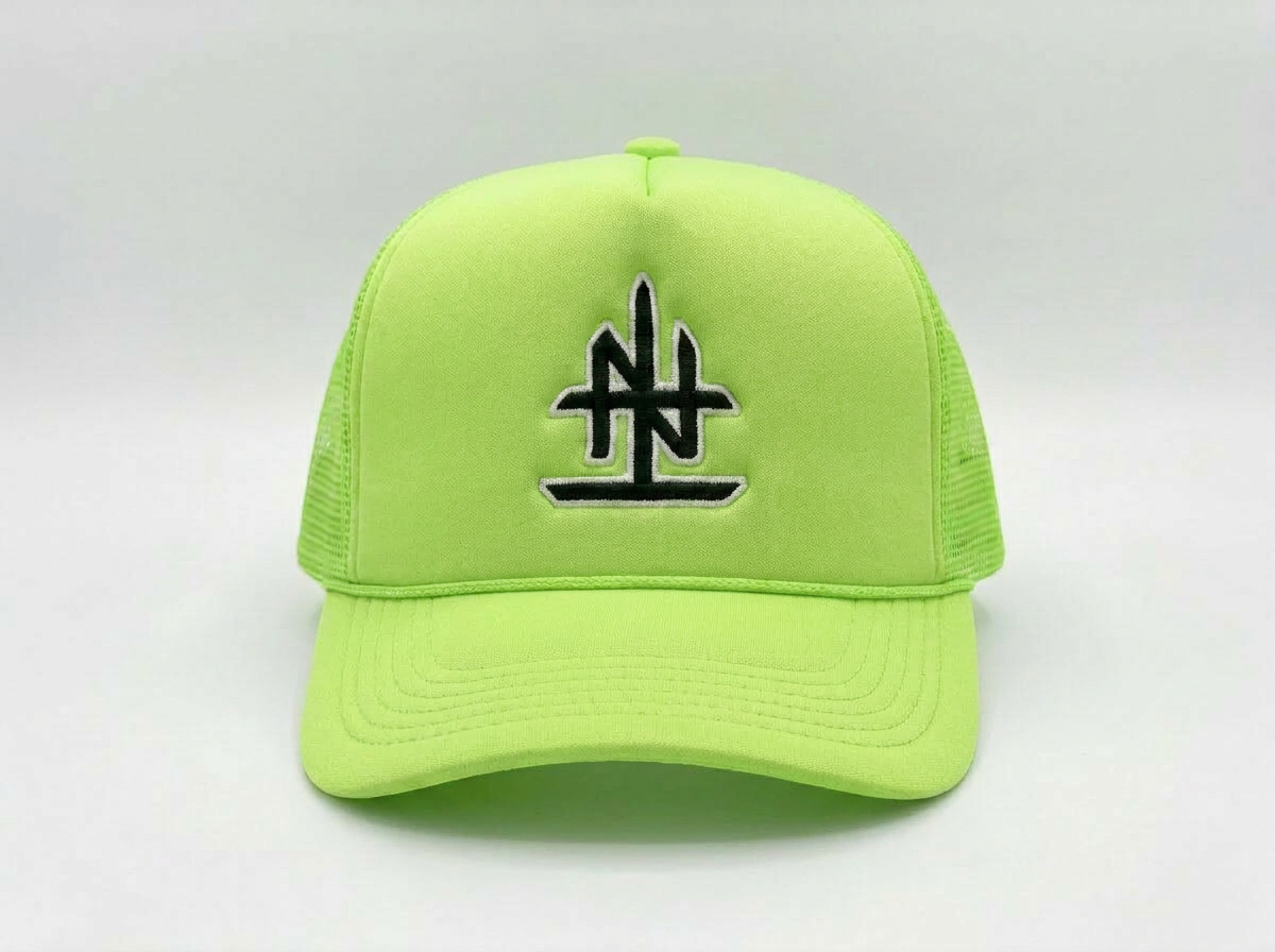 UPSIDE DOWN LOGO TRUCKER HAT