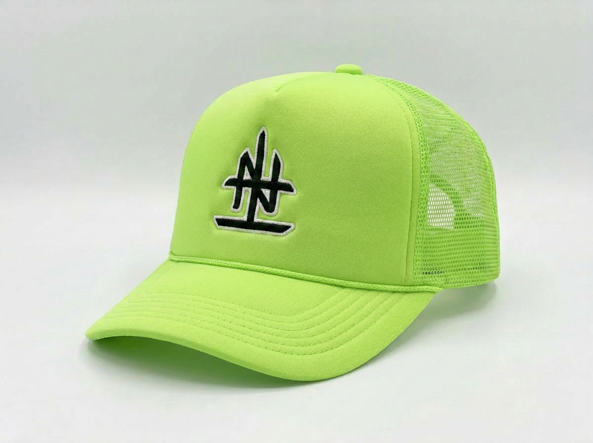 UPSIDE DOWN LOGO TRUCKER HAT
