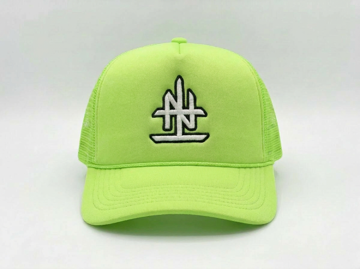 UPSIDE DOWN LOGO TRUCKER HAT