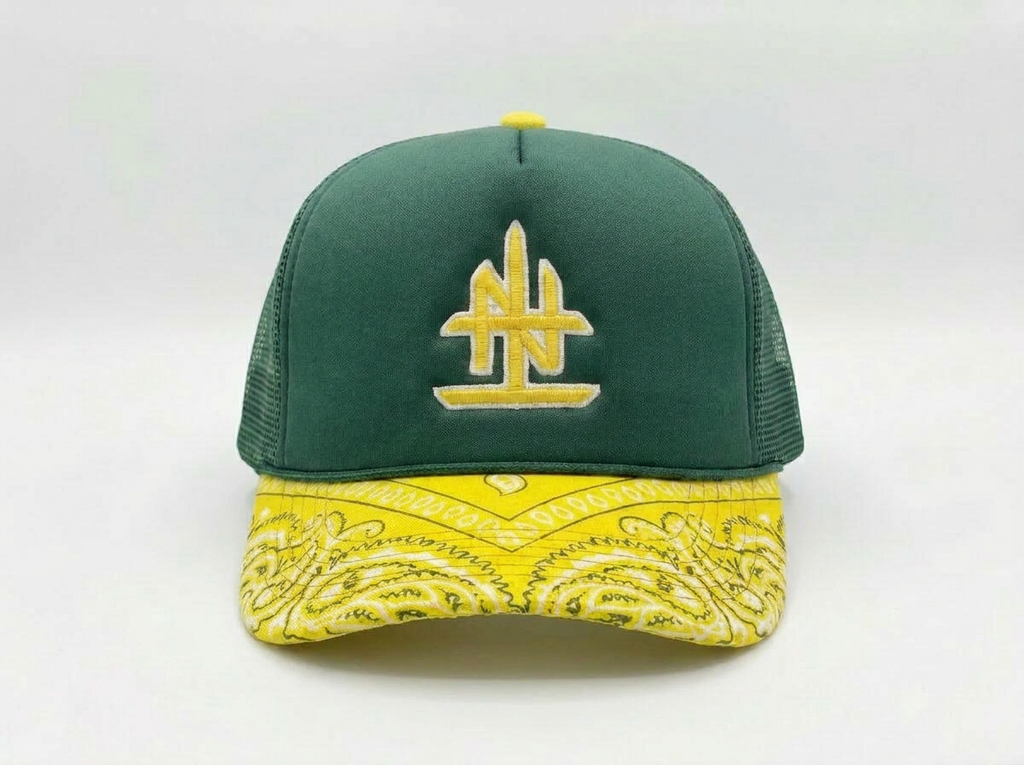 UPSIDE DOWN LOGO TRUCKER HAT