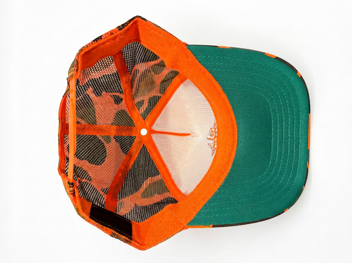 UPSIDE DOWN LOGO TRUCKER HAT